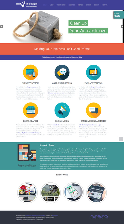 Gloucester Website Design Company screenshot 1
